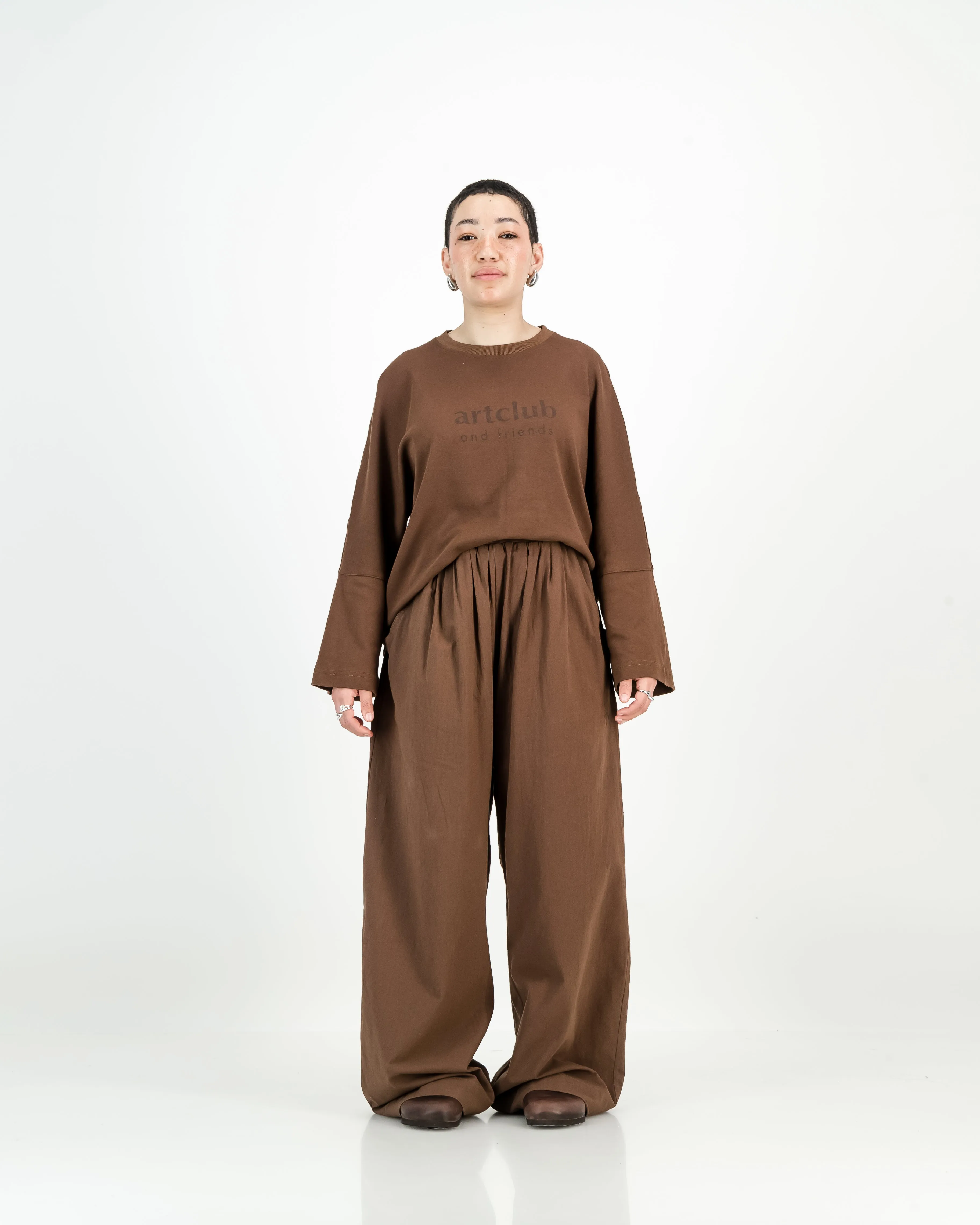 Cocoon Pants - Clay: Soft and comfortable pants for a relaxed fit. Perfect for lounging or everyday wear.