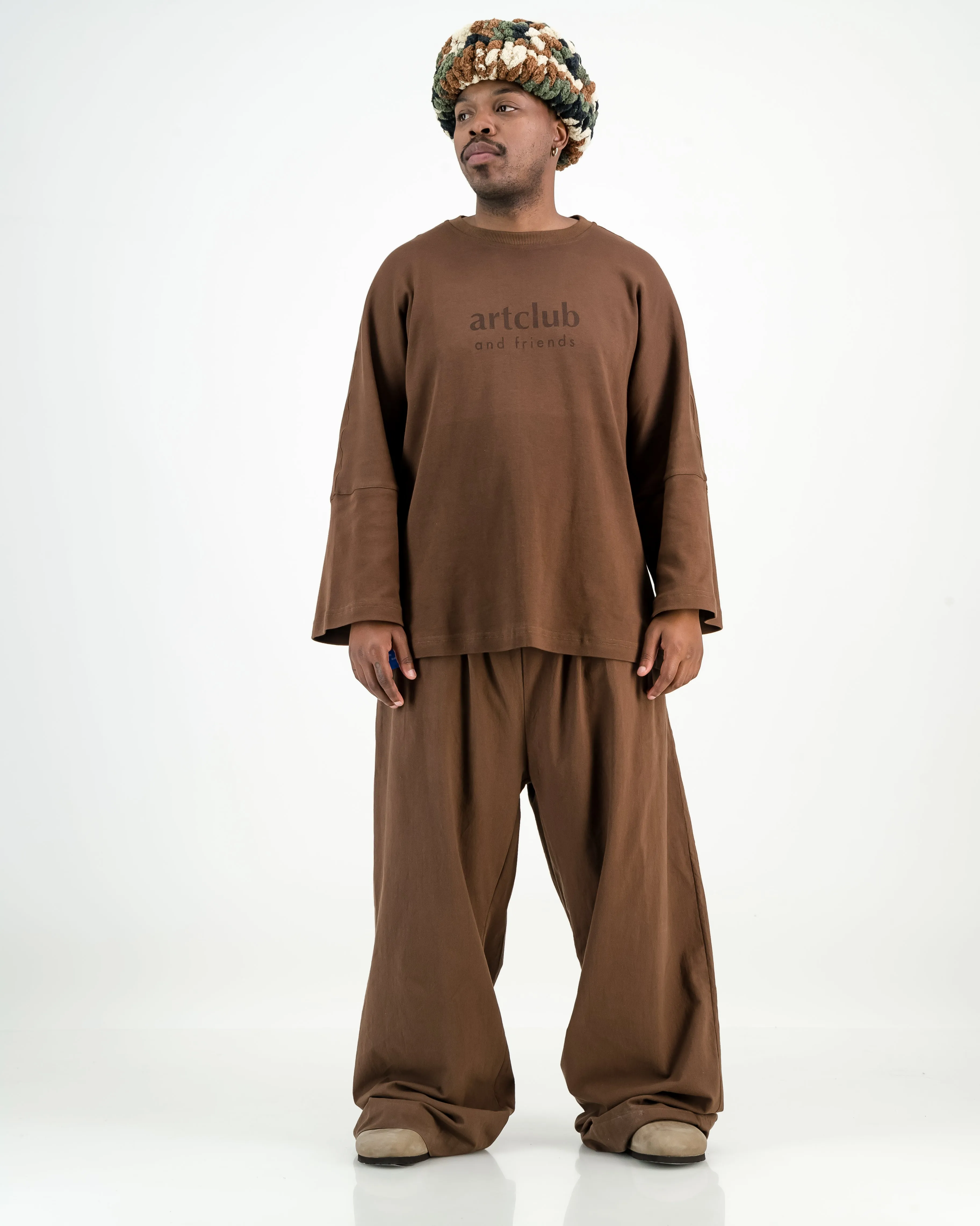 Cocoon Pants - Clay: Soft and comfortable pants for a relaxed fit. Perfect for lounging or everyday wear.