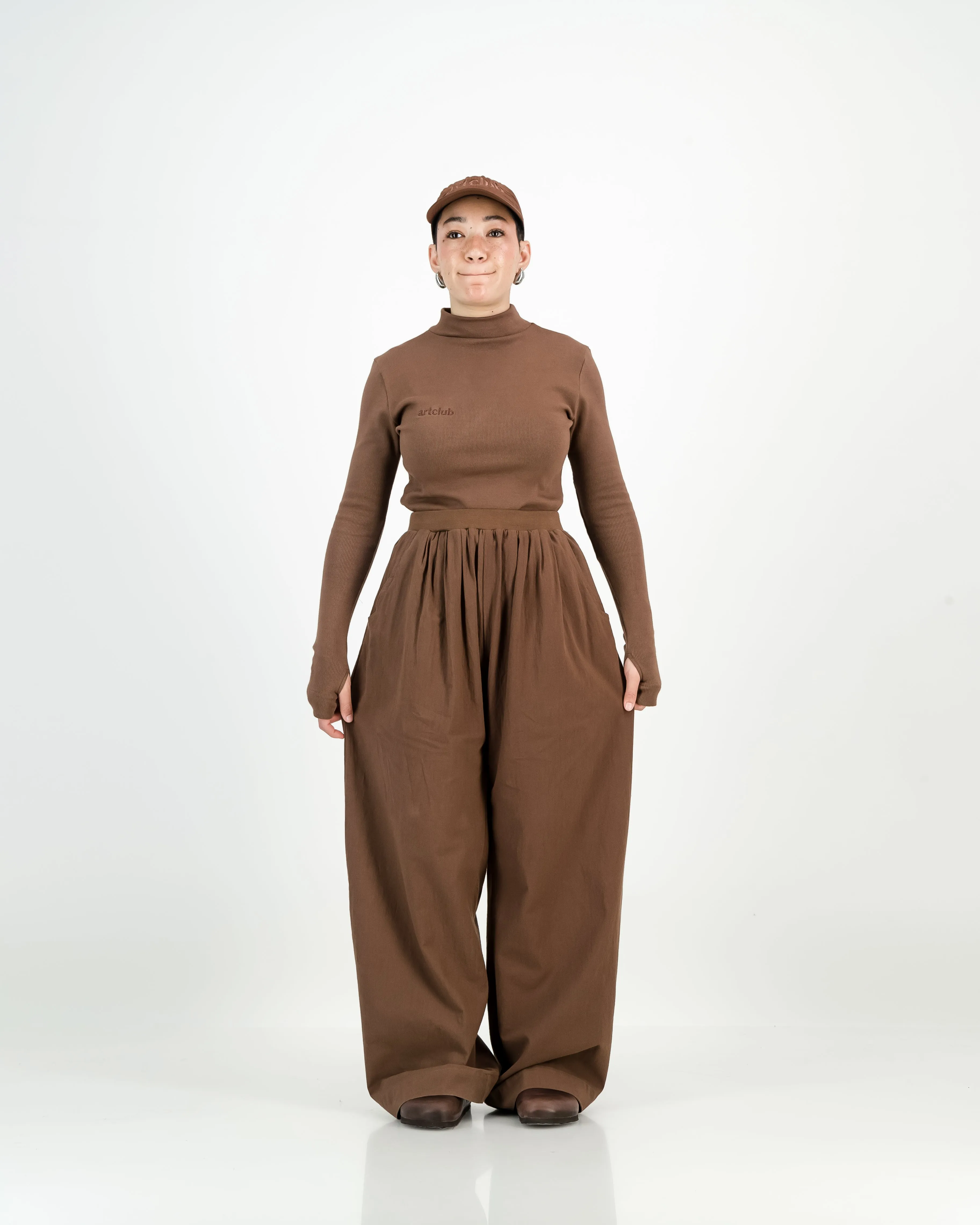 Cocoon Pants - Clay: Soft and comfortable pants for a relaxed fit. Perfect for lounging or everyday wear.