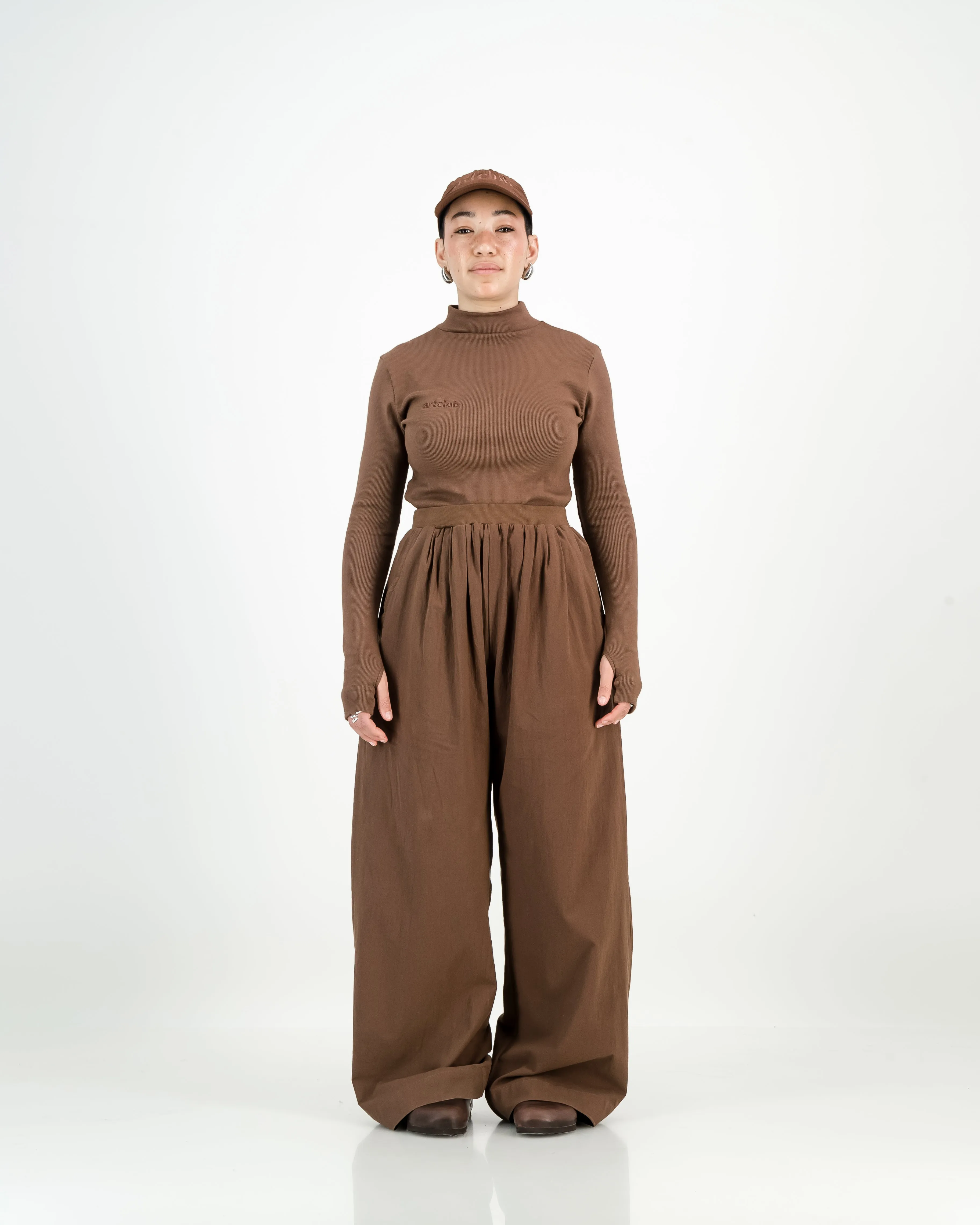 Cocoon Pants - Clay: Soft and comfortable pants for a relaxed fit. Perfect for lounging or everyday wear.