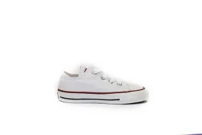 Converse All Star low top junior sneakers in white.