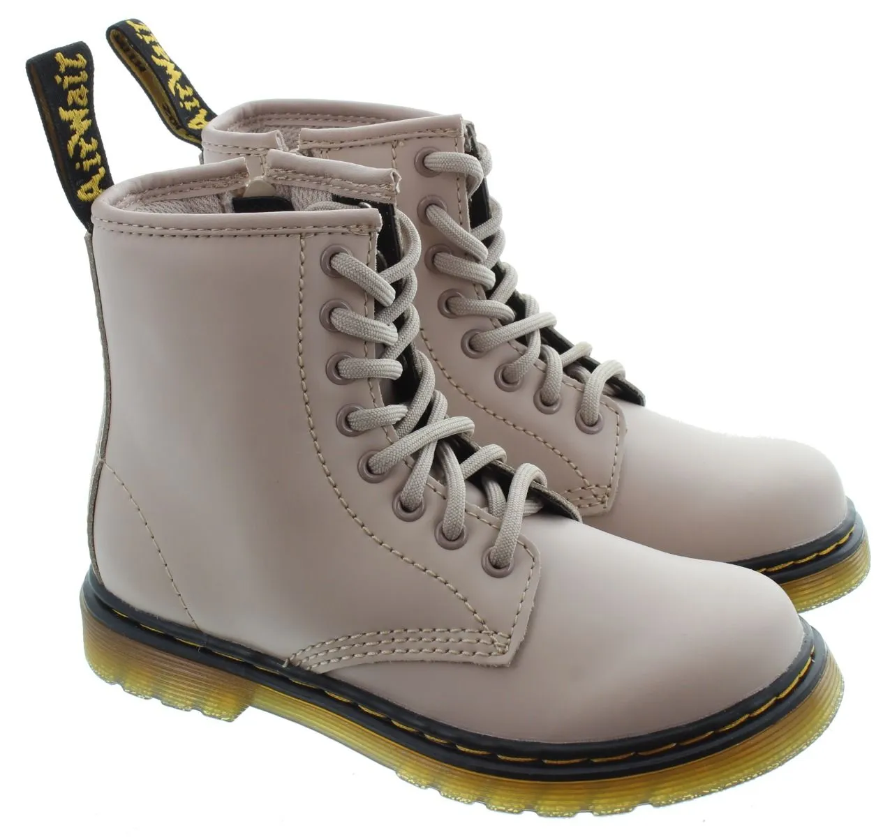 DR MARTENS Kids 1460 Boots In Taup