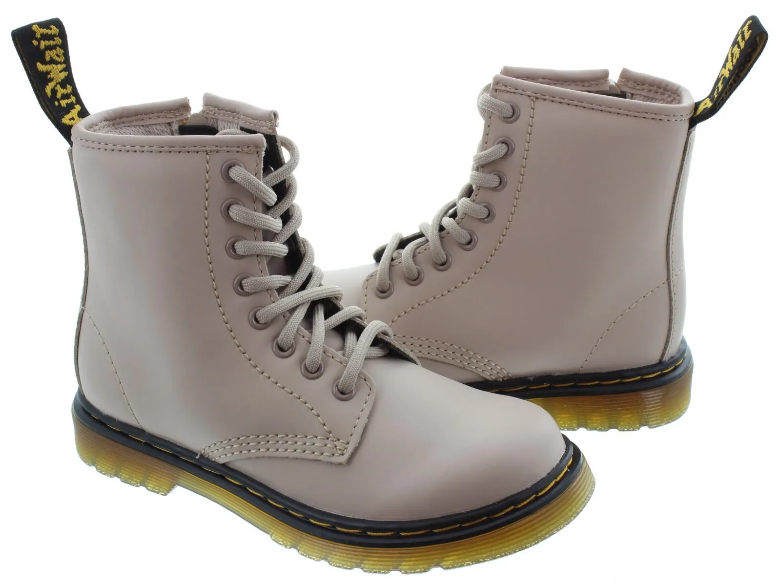 DR MARTENS Kids 1460 Boots In Taup