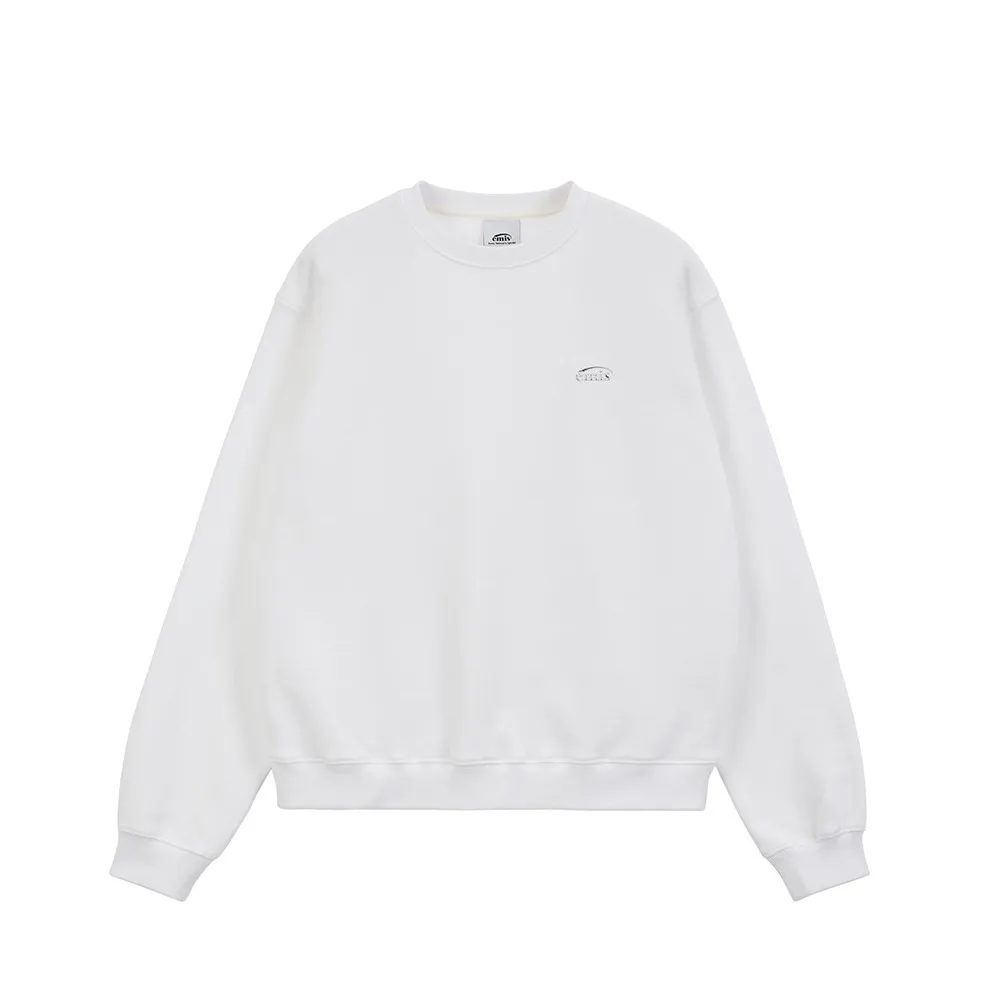 EMIS | Plain Oversized Logo Unisex Street Style