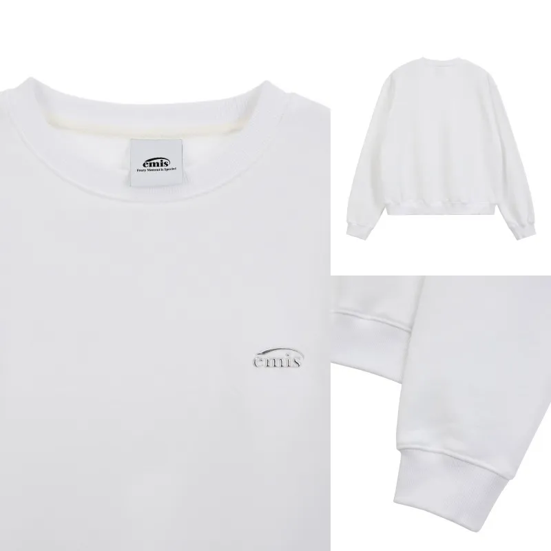 EMIS | Plain Oversized Logo Unisex Street Style