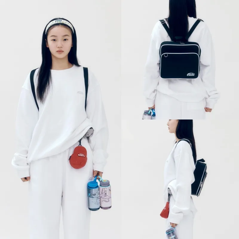 EMIS | Plain Oversized Logo Unisex Street Style