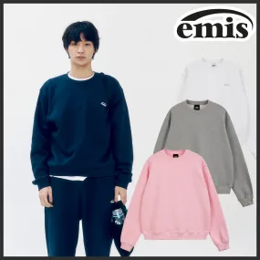 EMIS | Plain Oversized Logo Unisex Street Style