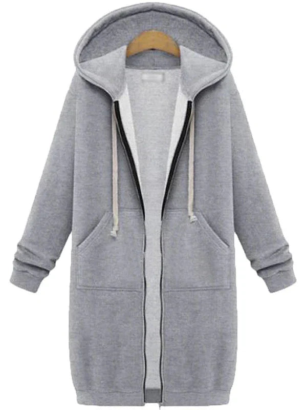 Fall Women's Hoodie Jacket Warm Style