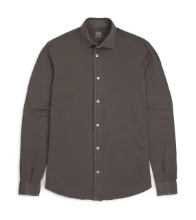 Fedeli Grey Pique Shirt: Light Cotton- Perfect for Any Occasion