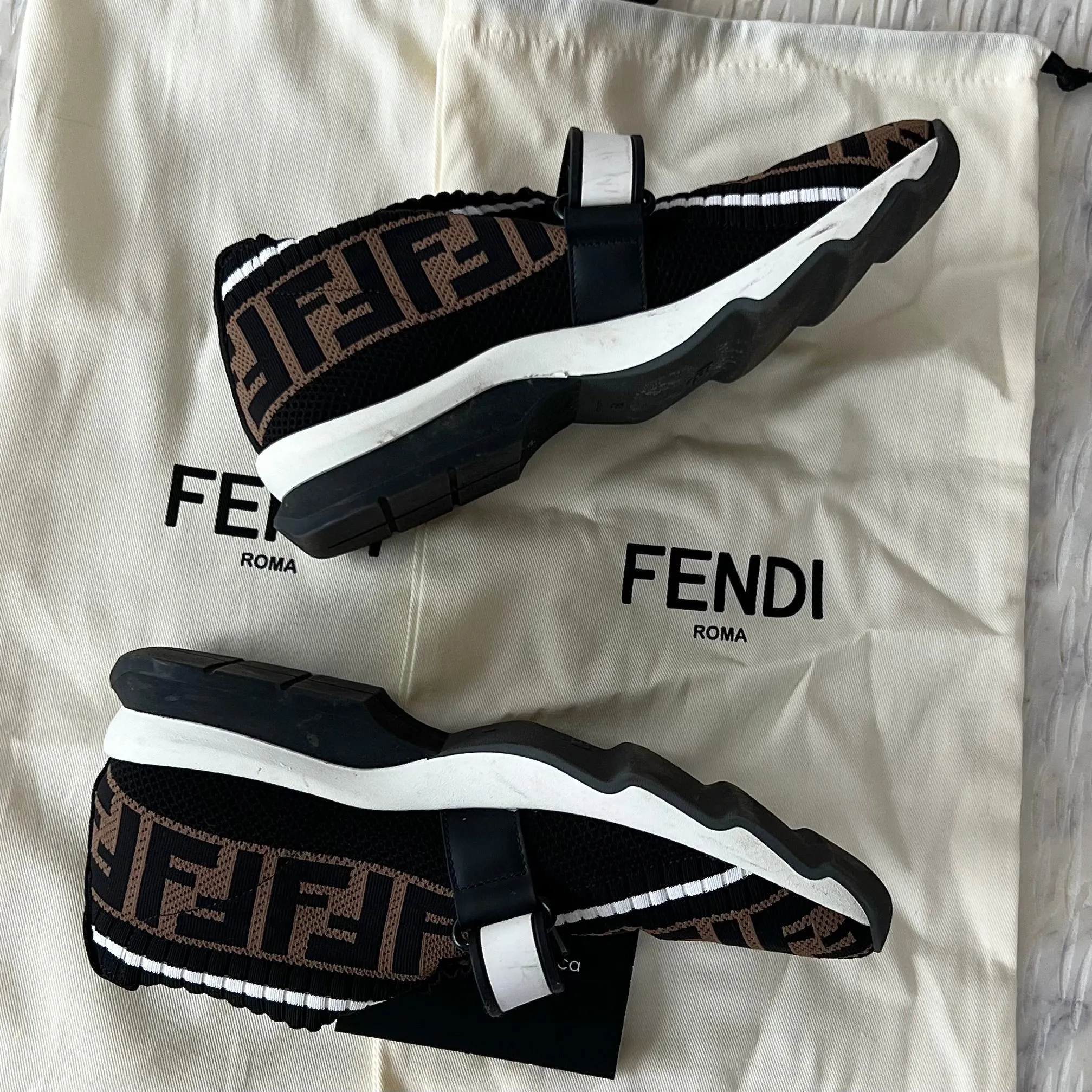 Fendi Fabric Sneakers