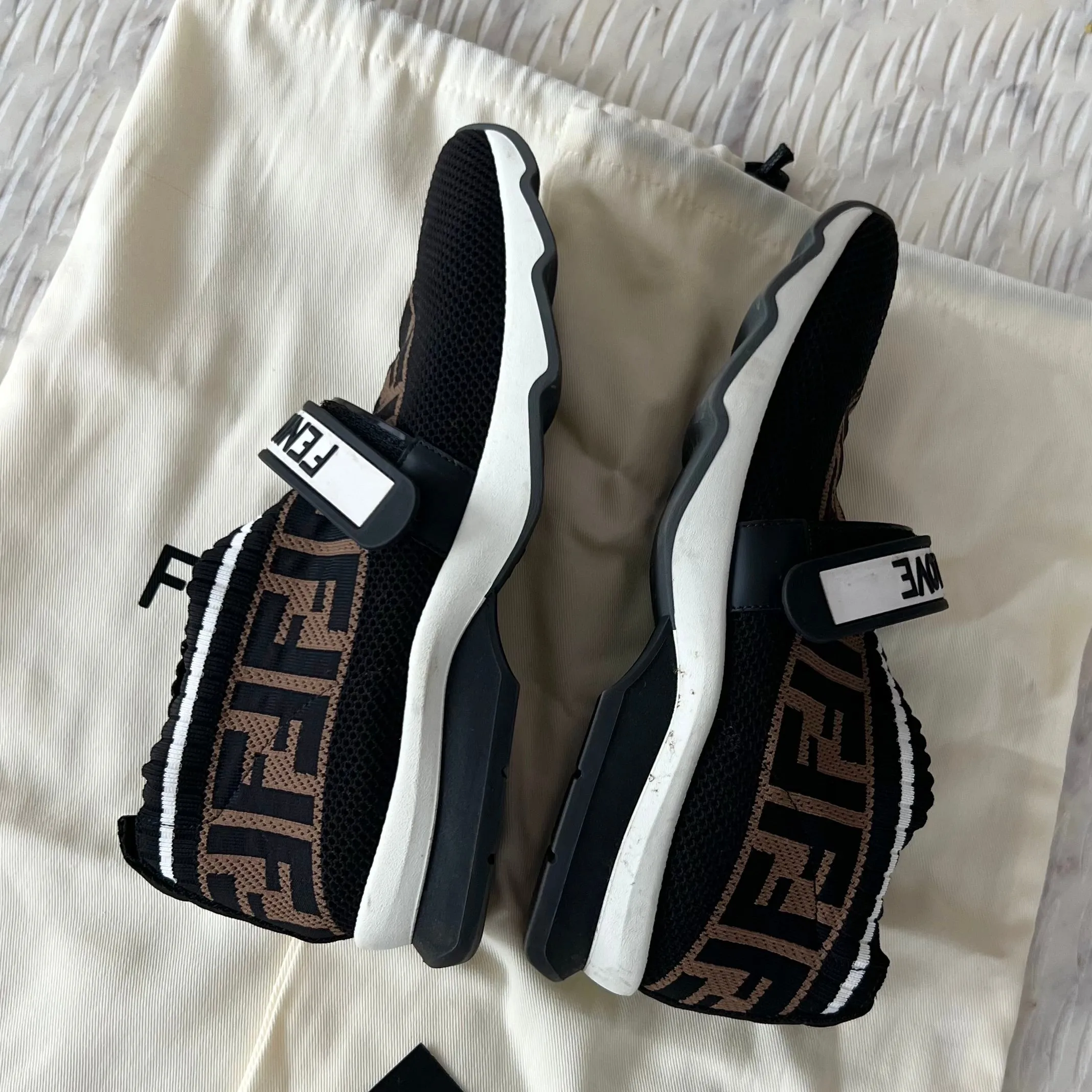 Fendi Fabric Sneakers