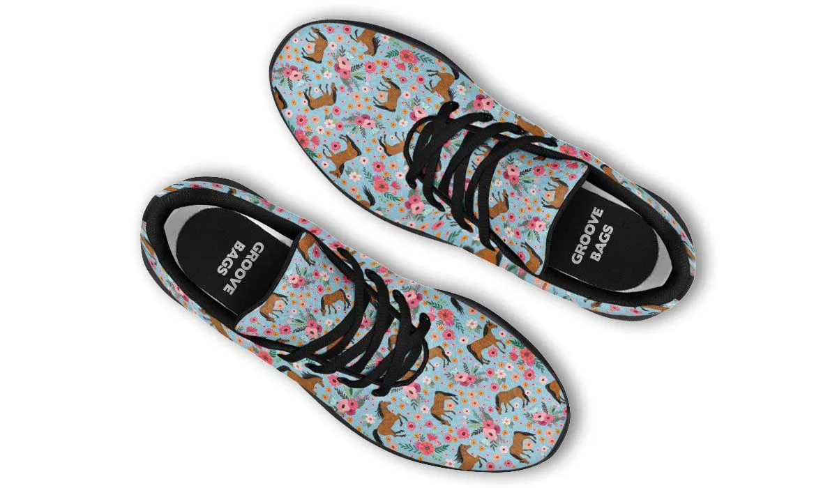 Floral Arabian Horse Sneakers