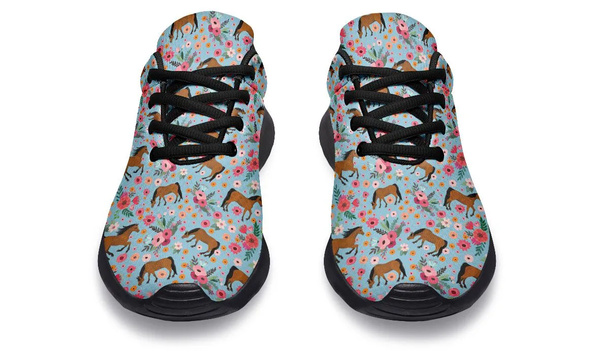 Floral Arabian Horse Sneakers