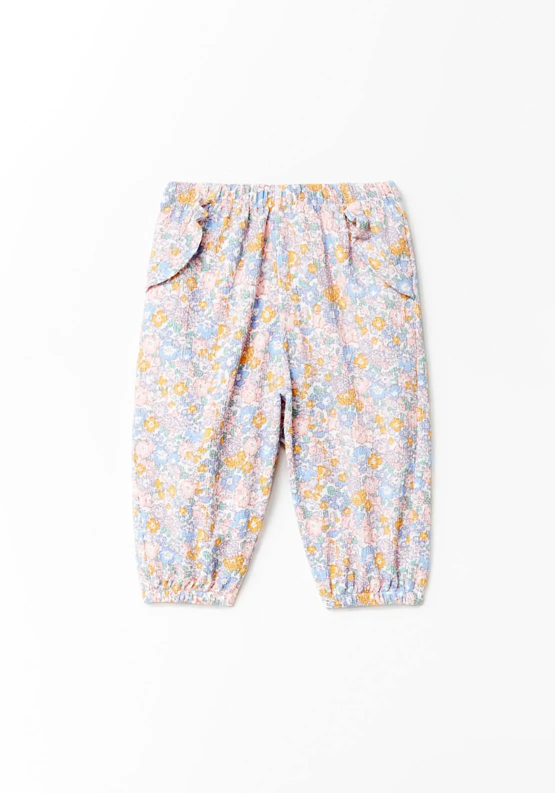 Flower Print Trousers - Assorted Colors.