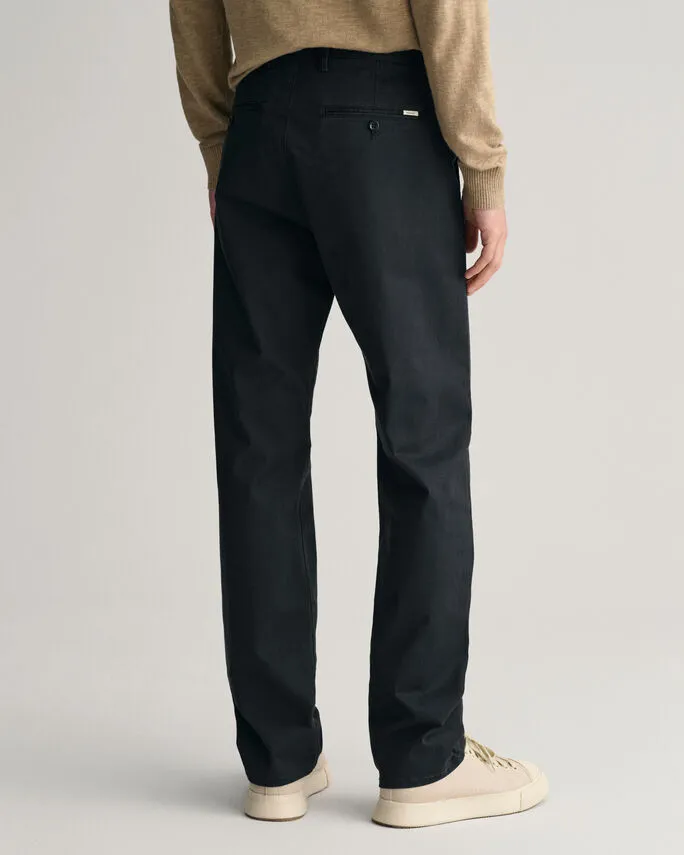 Gant black slim twill chinos 344553