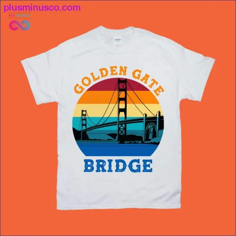 Golden Gate Bridge Retro Sunset Shirts