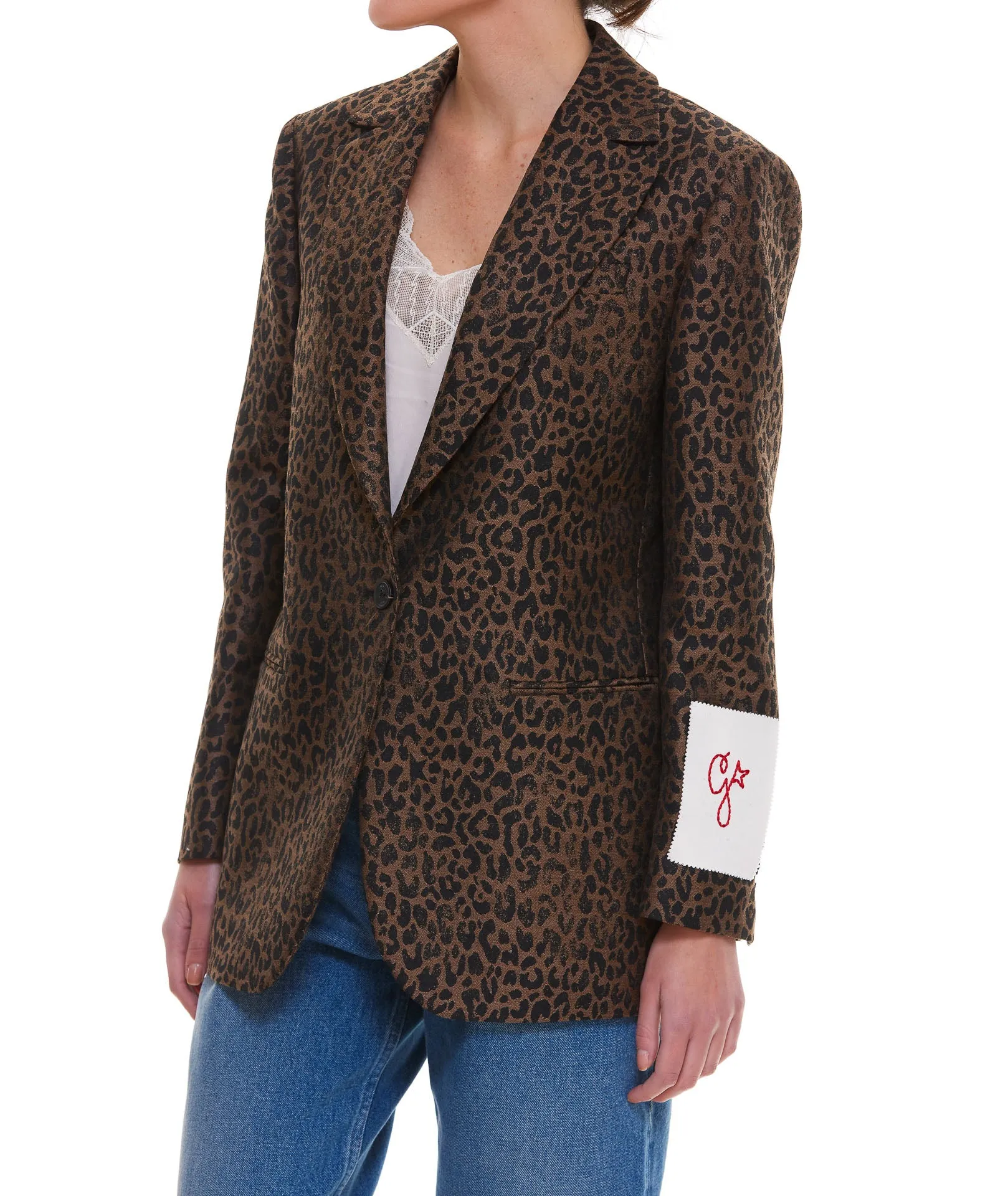 Golden Goose Leopard Print Jacket