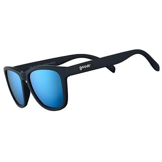 Goodr OGS Midnight Ramble Black/Blue sunglasses - Mick and Keith's limited edition