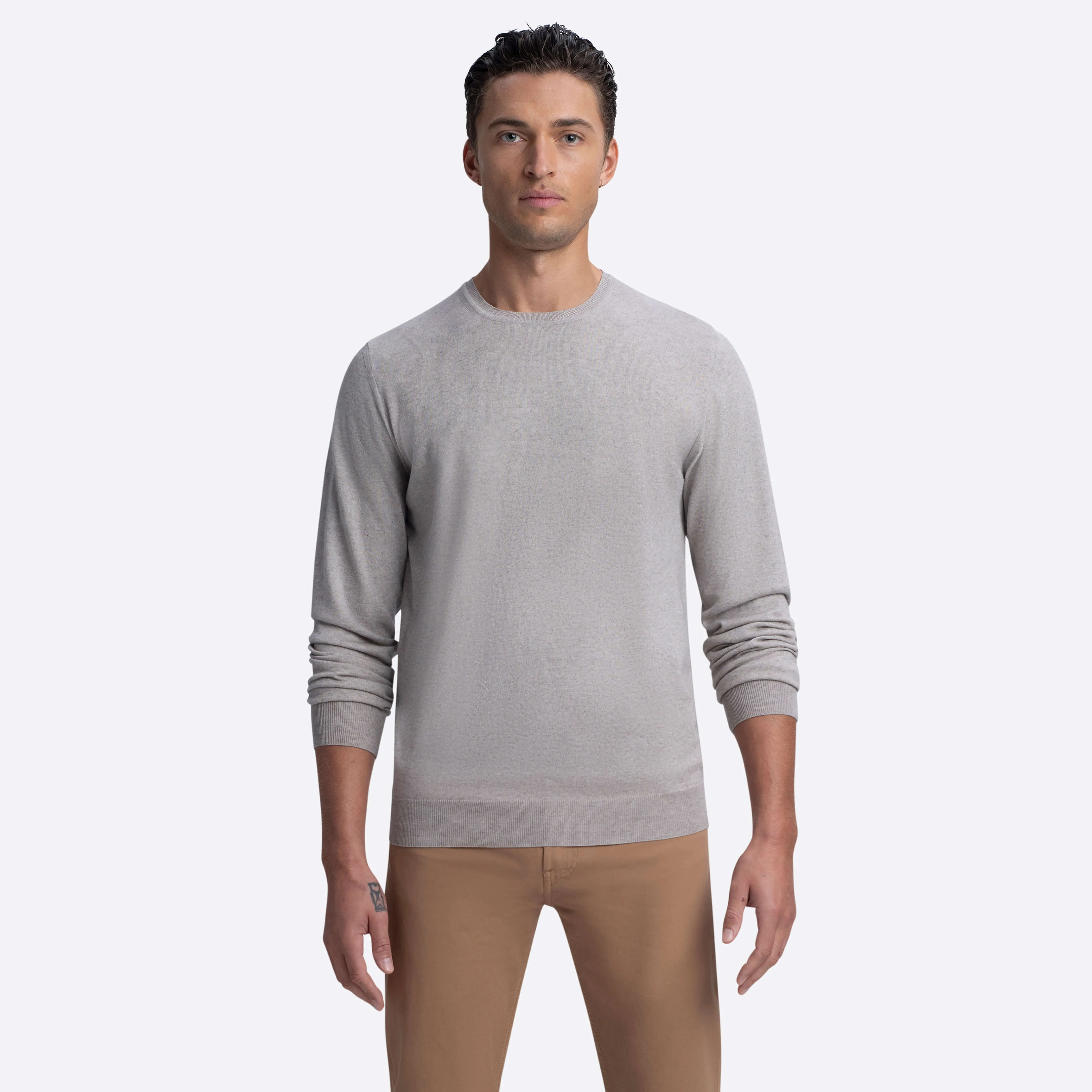 Heather Crew Neck Sweater