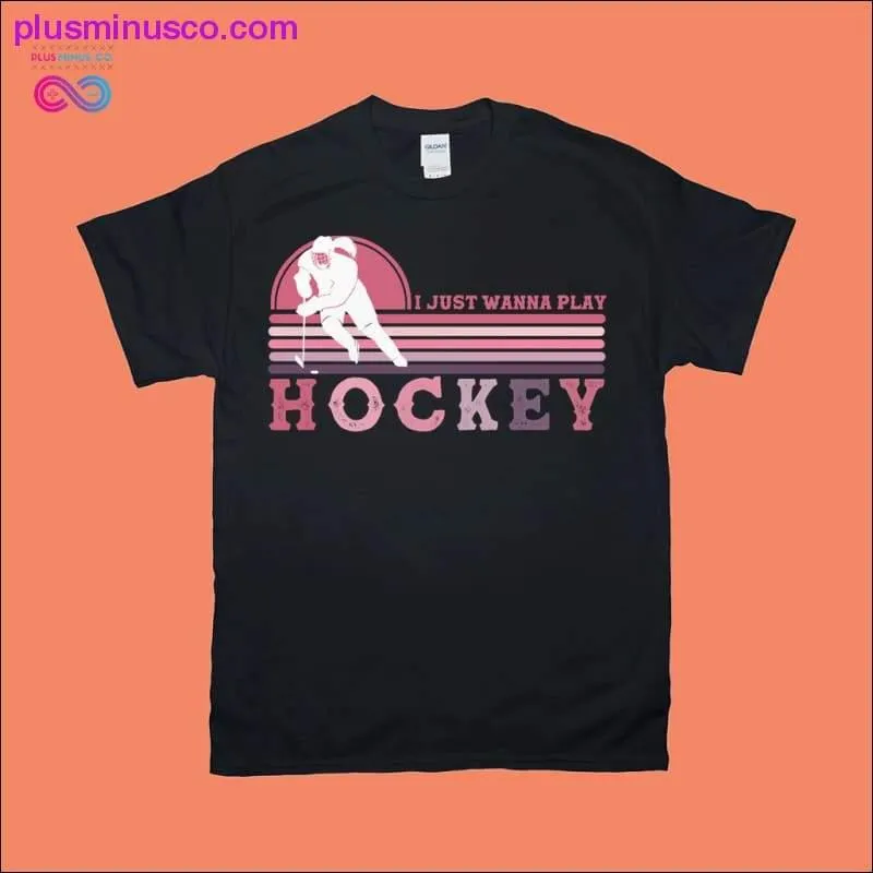 Hockey Player Retro Sunset T-Shirts