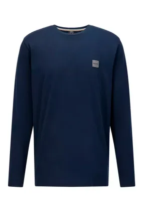 Hugo Boss Patch Logo Long Sleeve T-Shirt Navy