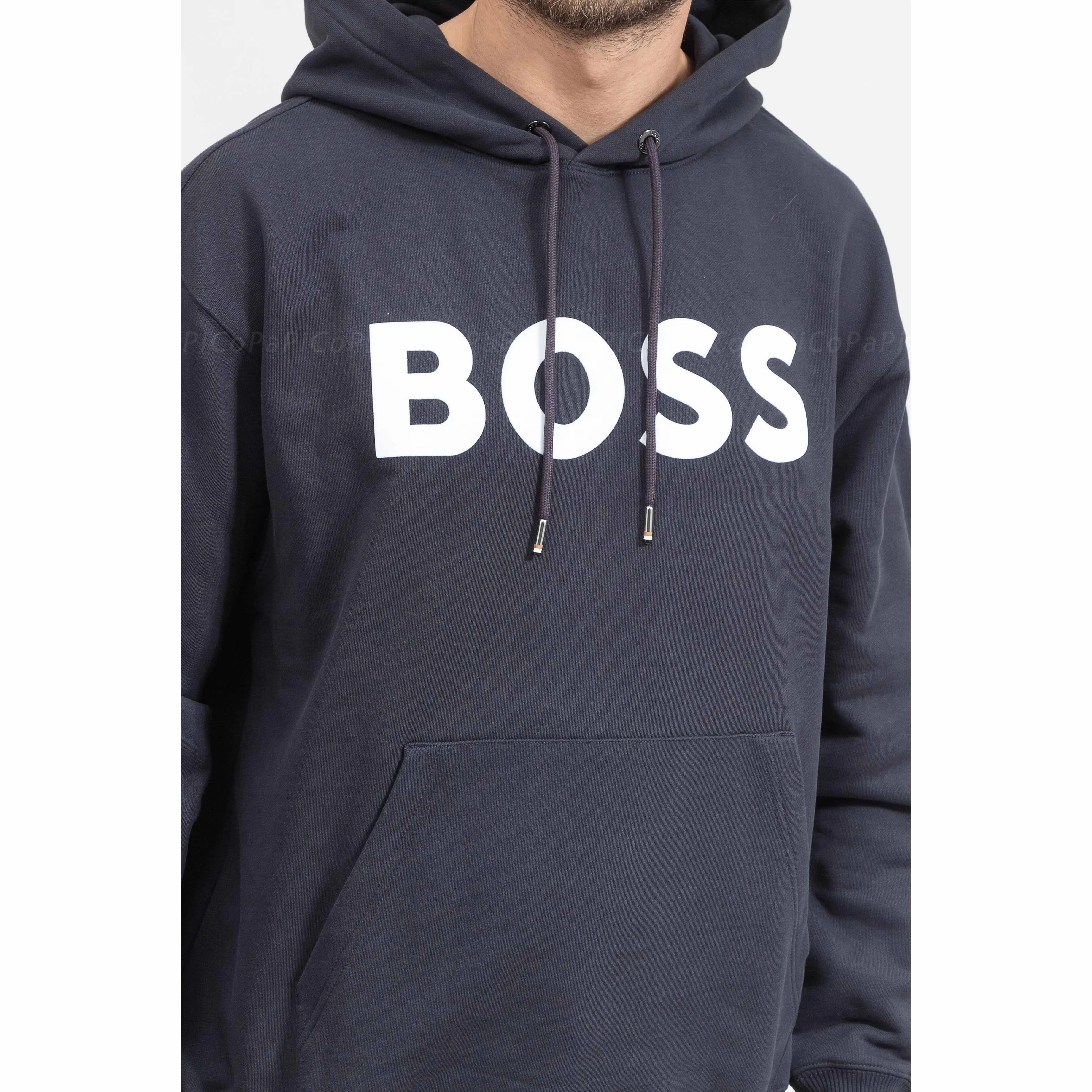 Hugo Boss Unisex Cotton Logo Hoodies | Street Style Long Sleeves Hoodies