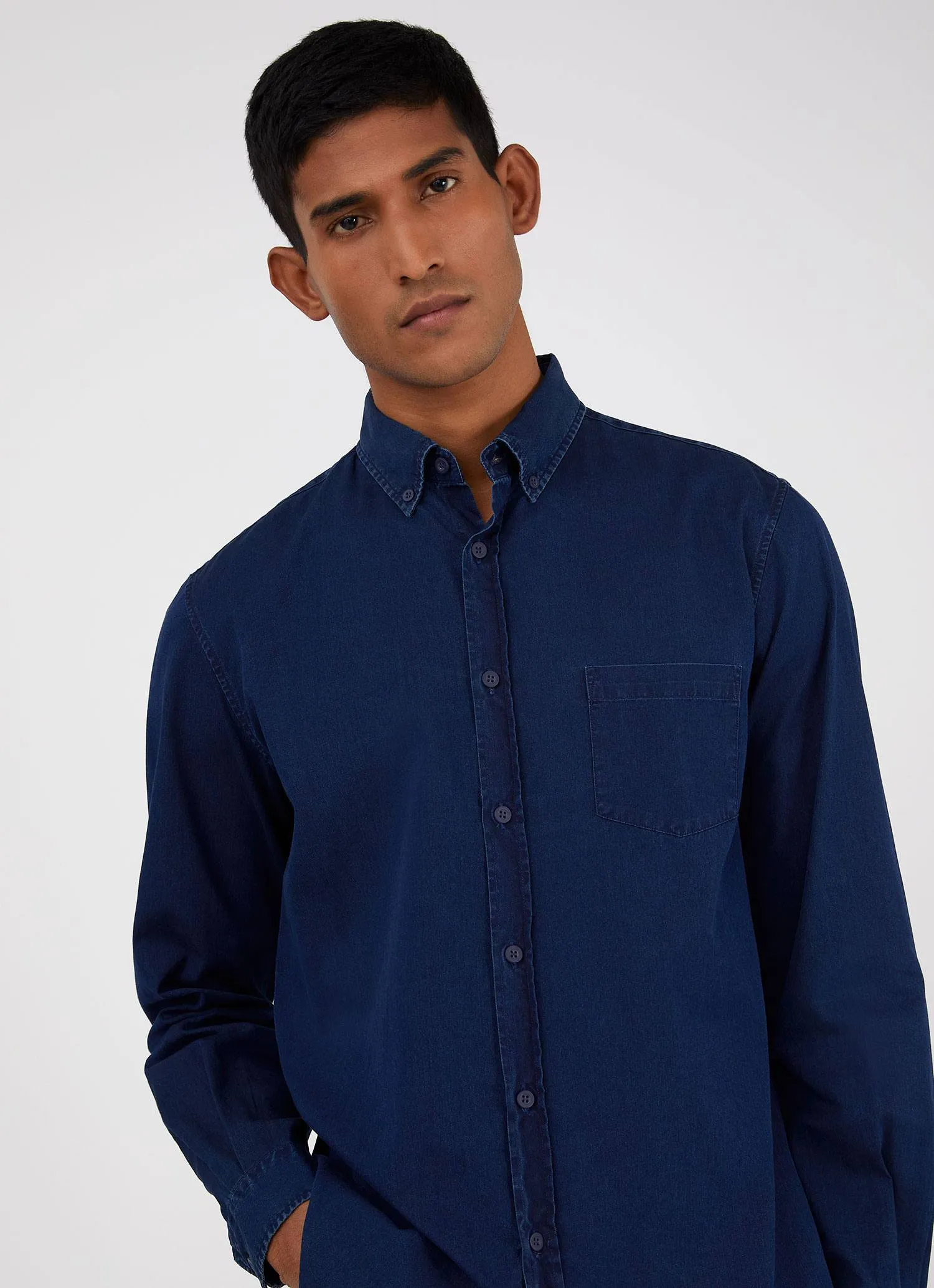 Indigo Denim Shirt for Men