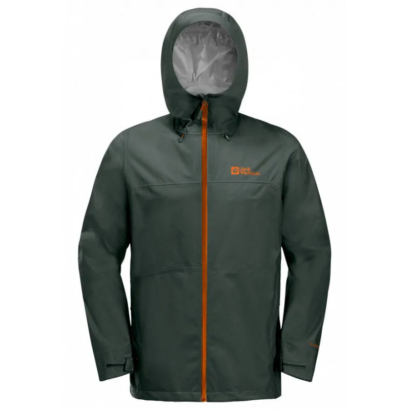 Jack Wolfskin Men's Highest Peak 3L Rain Jacket - Waterproof Jacket