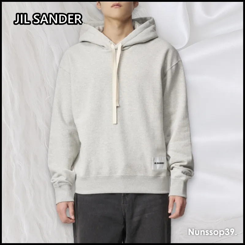 Jil Sander | Long Sleeves Cotton Logo Designers | Street Style