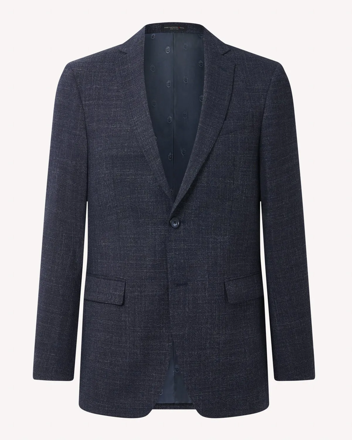 John Varvatos Silk Mix SB2 Sports Jacket Blue Fleck