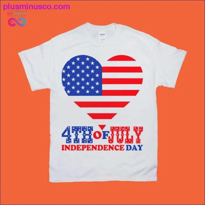 July 4th | American Independence Day | Patriotic Heart Flag