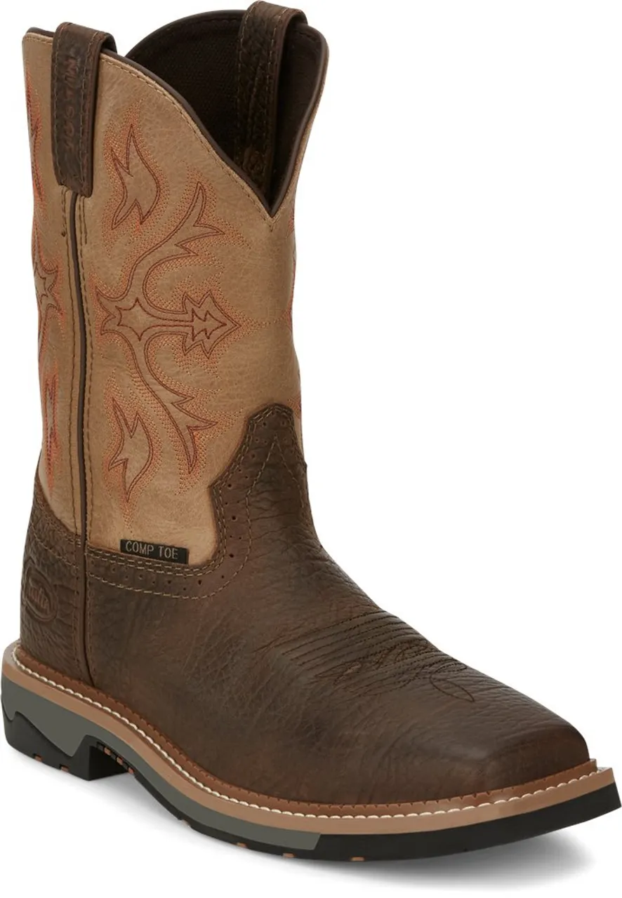 Justin Mens Boots SE4103  Bolt Comp Toe Buff Brown