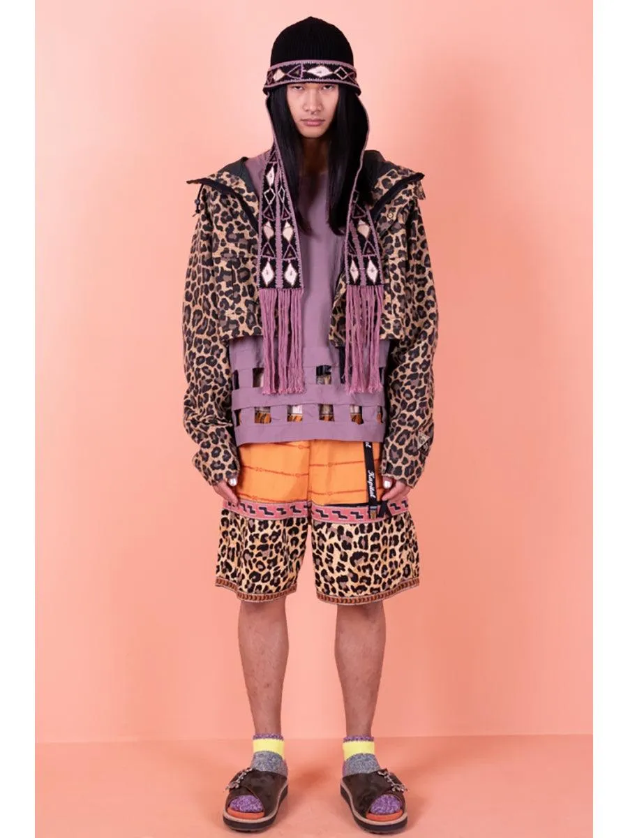 Kapital Cross Leopard Print Gale Parka Jacket