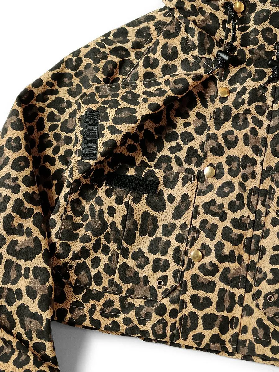 Kapital Cross Leopard Print Gale Parka Jacket