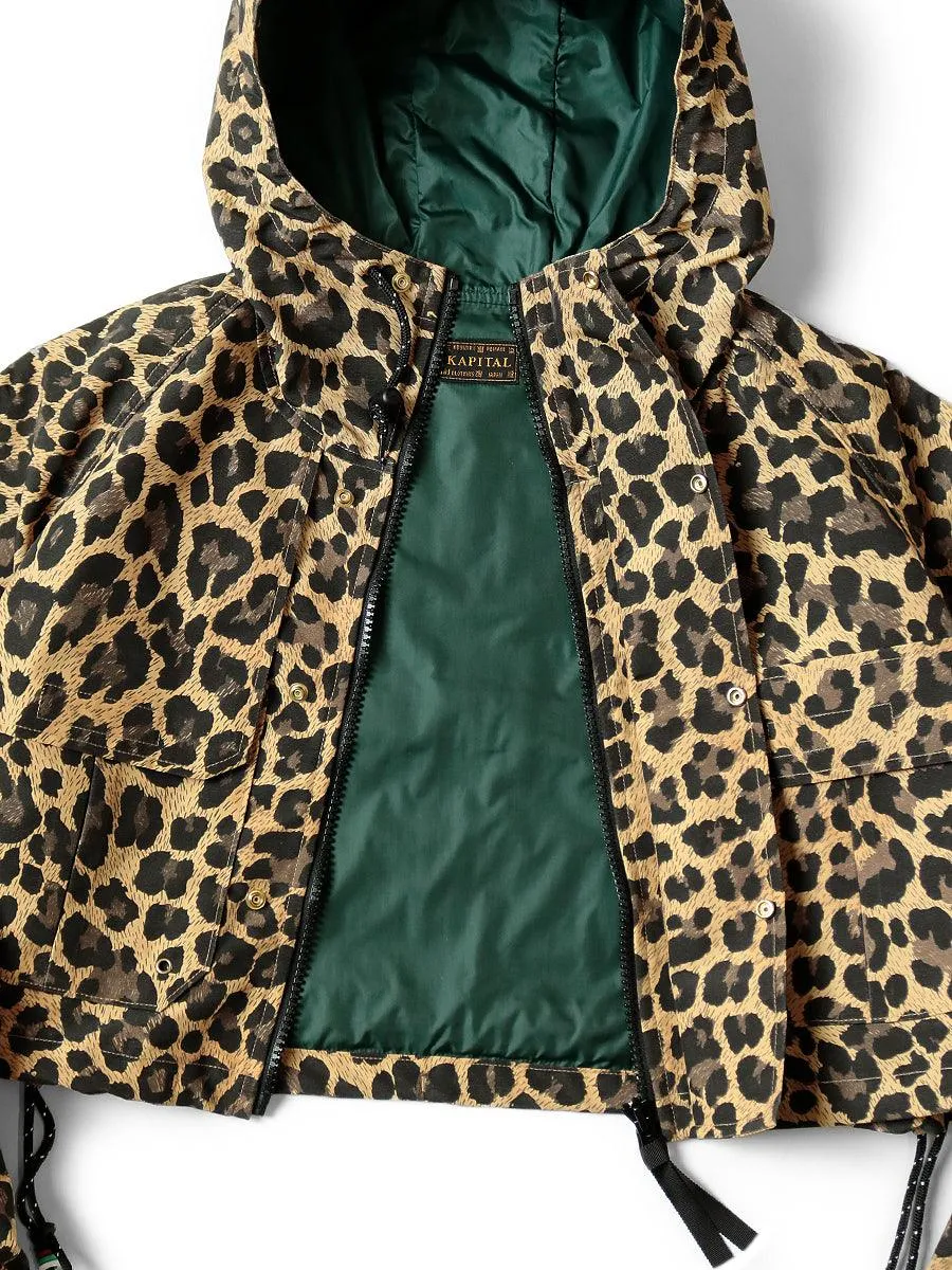 Kapital Cross Leopard Print Gale Parka Jacket