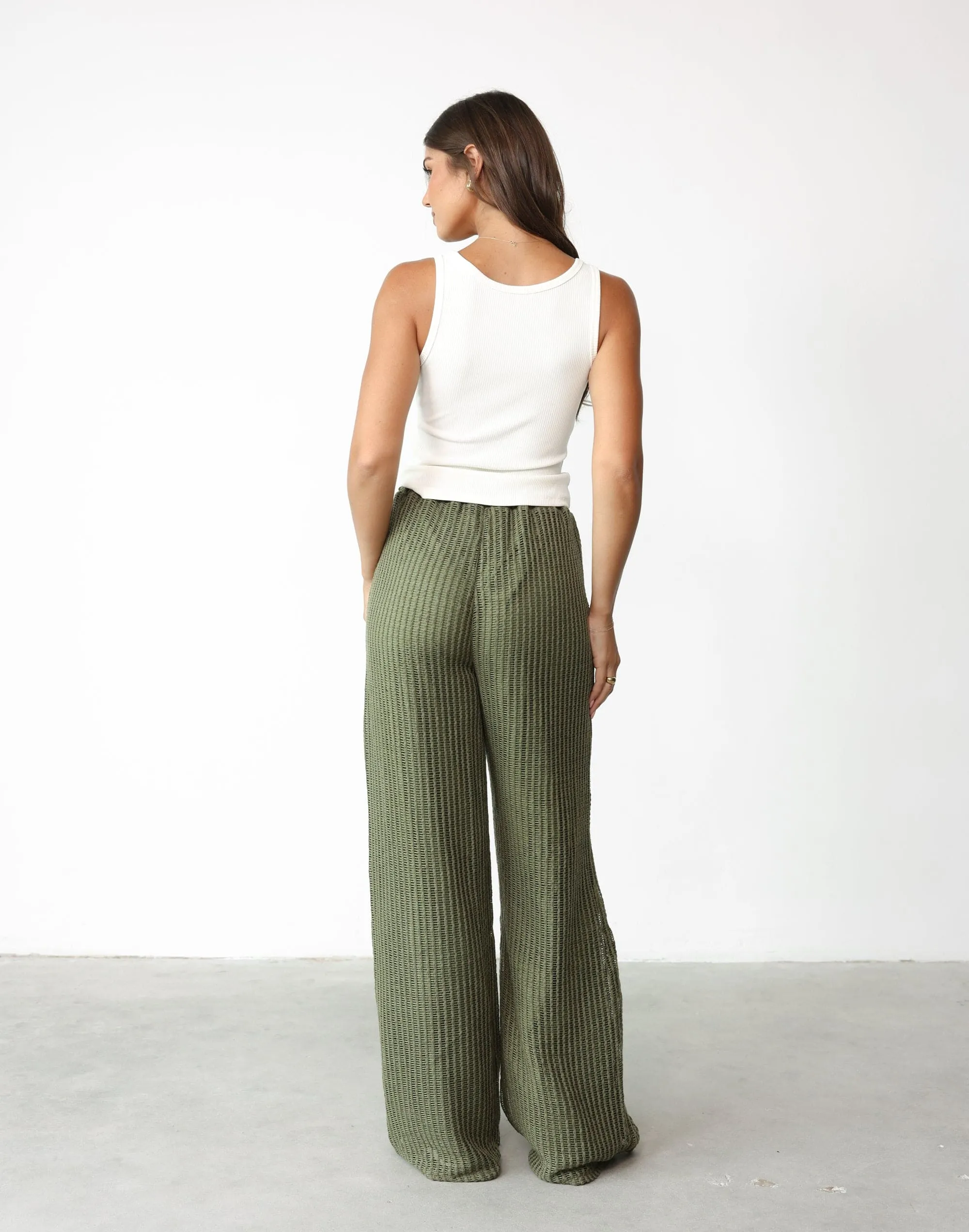 Khaki Aliyna Pants