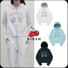 KIRSH WITTY BUNNY BOUQUET GIRL CROP HOODIE ZIP UP - Buy Now!