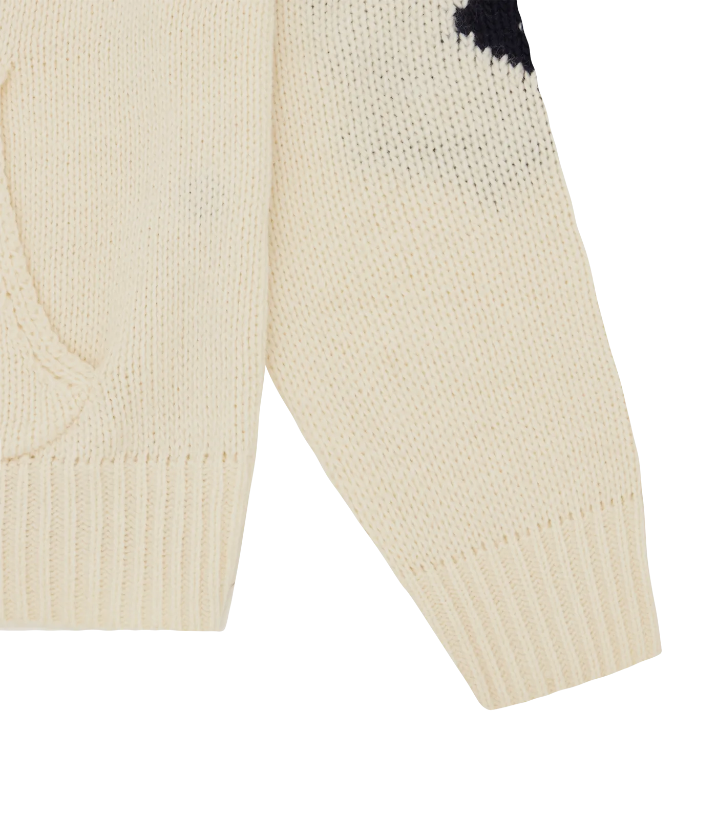 Knitted Zip Through - Cream