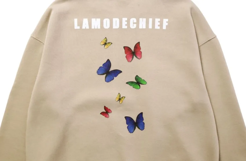 LAMODECHIEF Unisex Long Sleeves Hoodies & Sweatshirts | Street Style