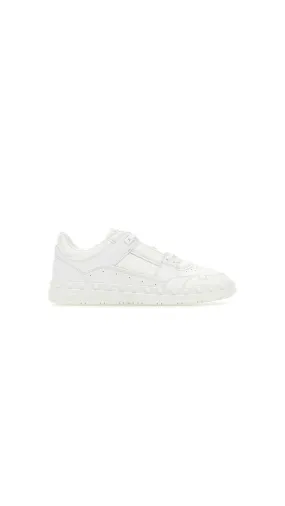 Leather Sneakers - White with Freedots