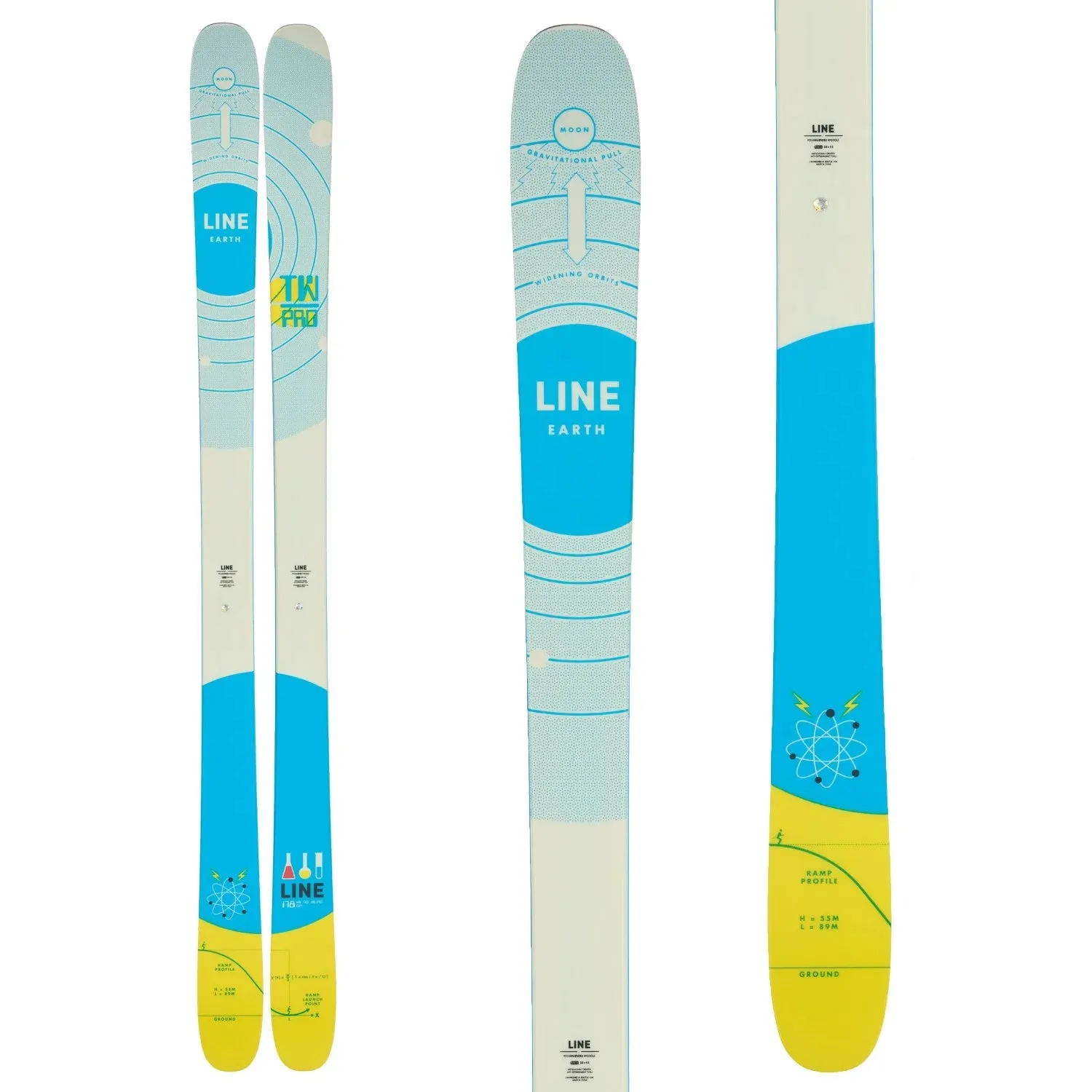 Line Tom Wallisch Pro Skis Adult 2024 (Salomon Strive 12 Binding) with Dalbello IL Moro 90 GW Mens Boots Ski Package