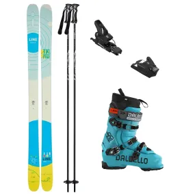 Line Tom Wallisch Pro Skis Adult 2024 (Salomon Strive 12 Binding) with Dalbello IL Moro 90 GW Mens Boots Ski Package