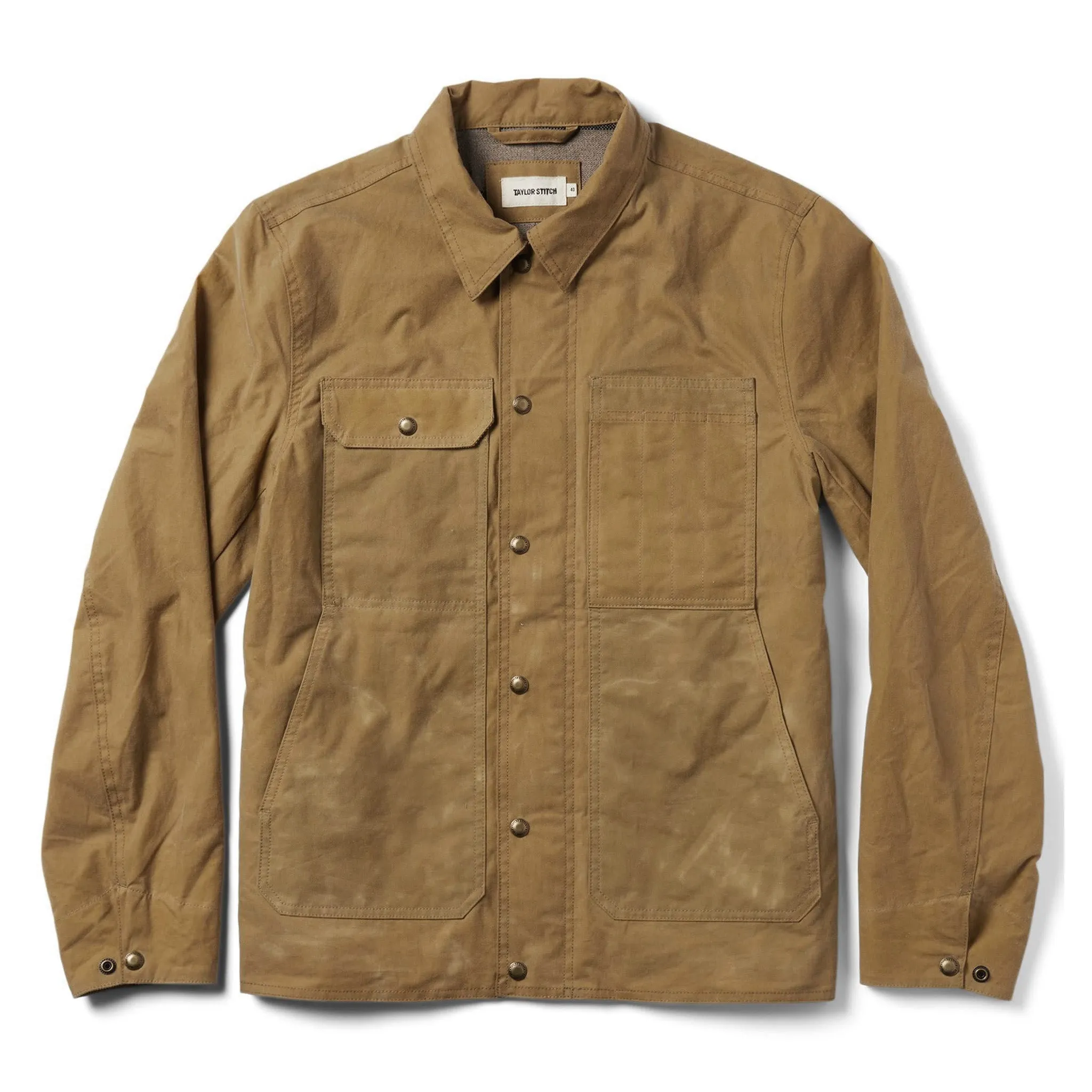 Longshore Jacket Harvest Tan Waxed Canvas Lined