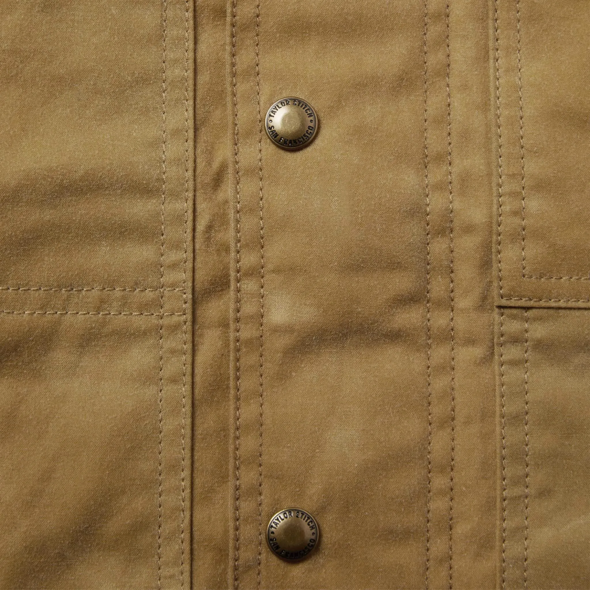 Longshore Jacket Harvest Tan Waxed Canvas Lined