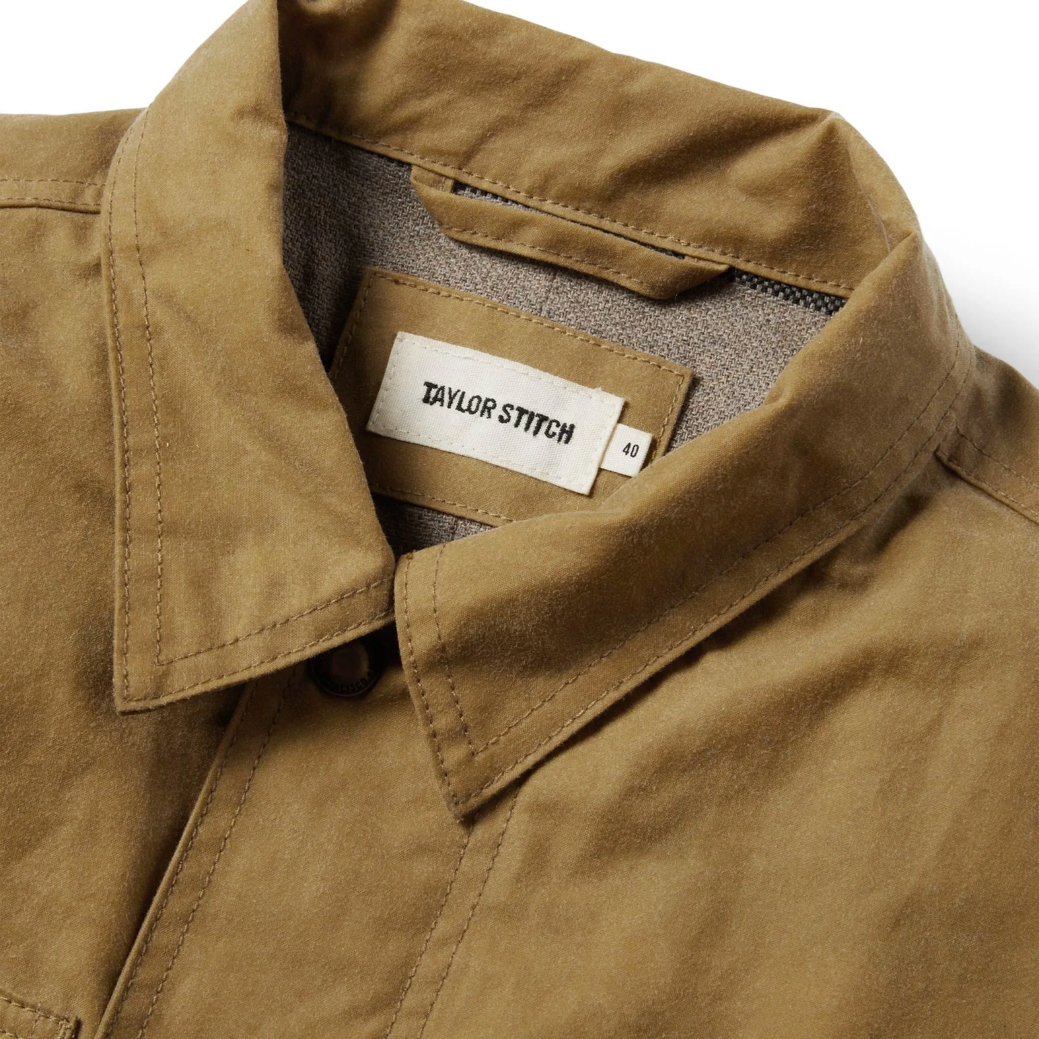 Longshore Jacket Harvest Tan Waxed Canvas Lined