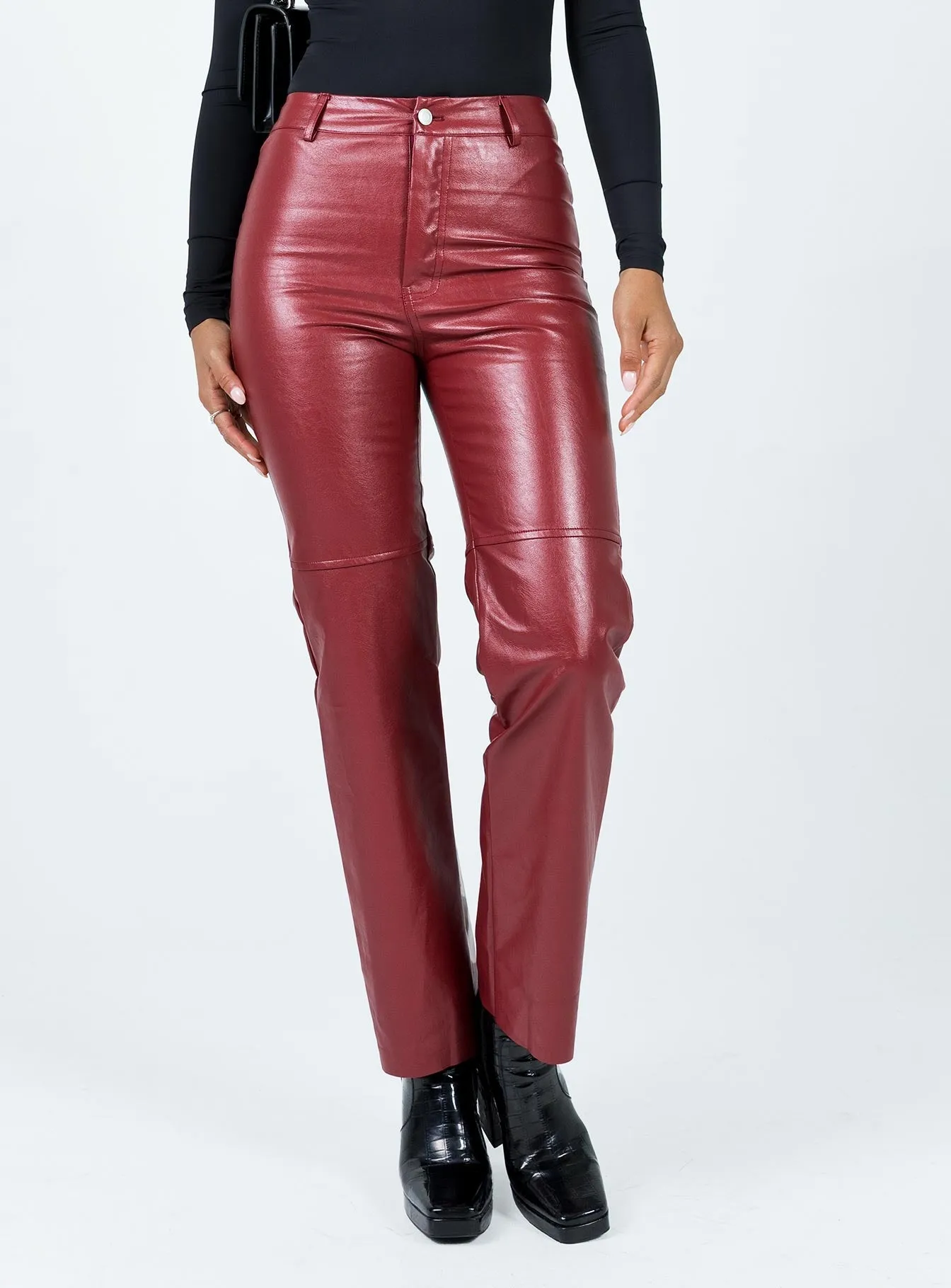 Macey Burgundy Pants