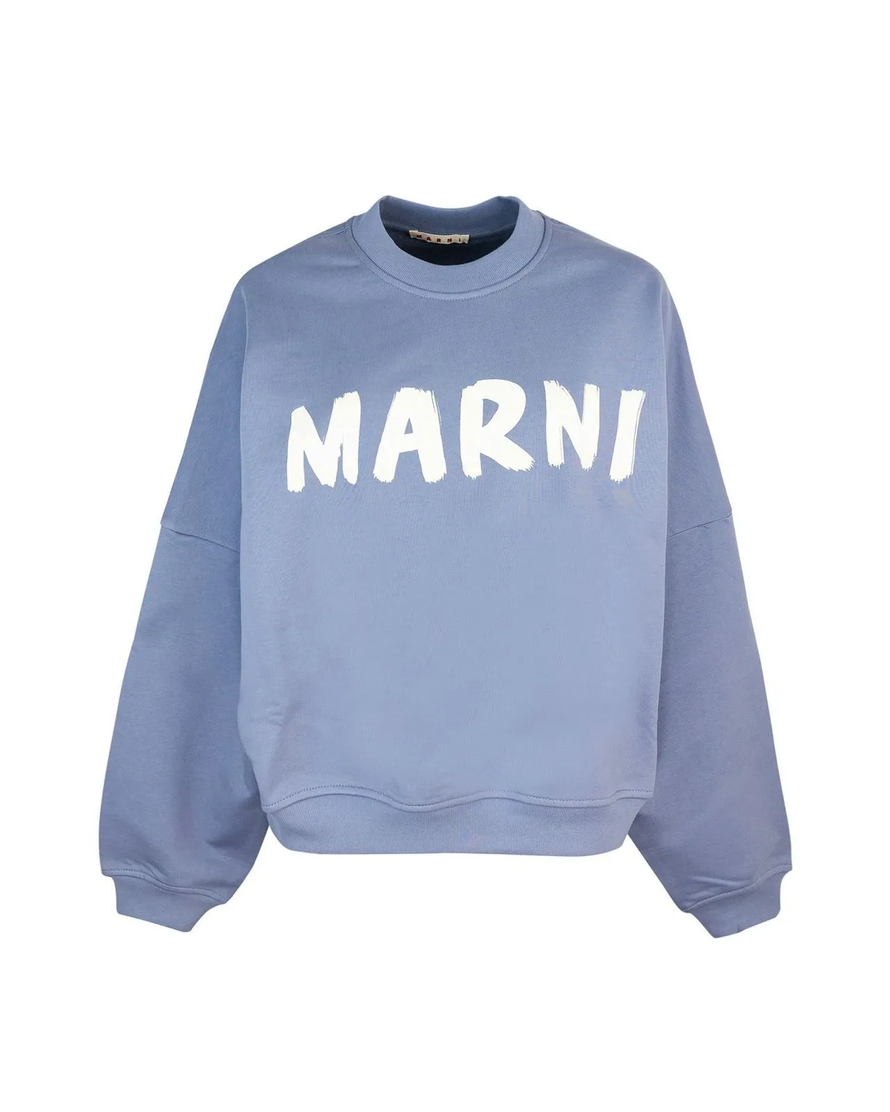 MARNI Crew Neck Long Sleeves Street Style Cotton Logo