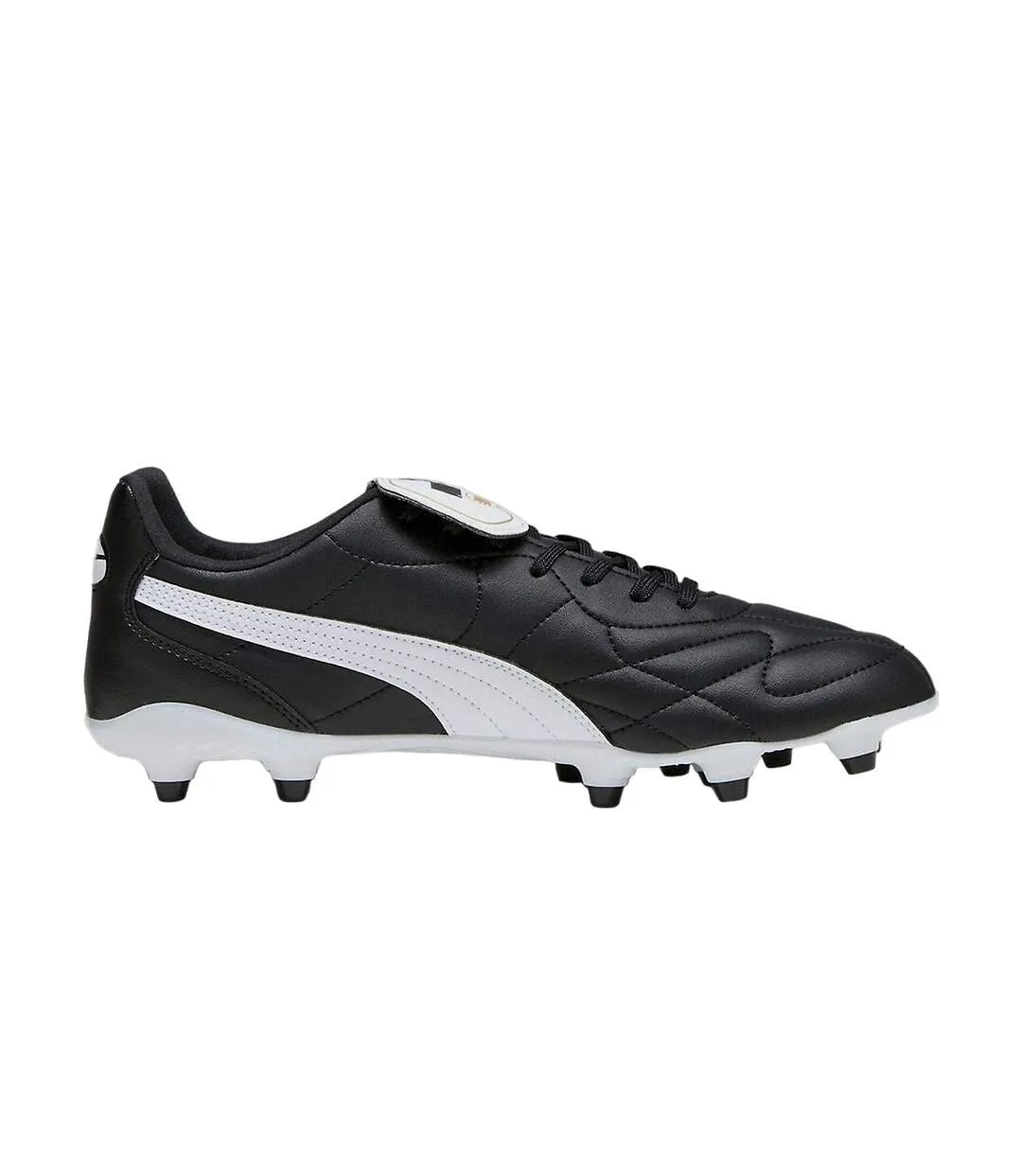 Mens king top firm ground football boots black/white Puma