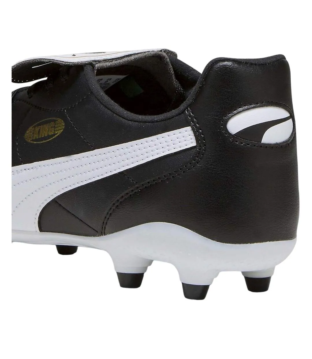 Mens king top firm ground football boots black/white Puma