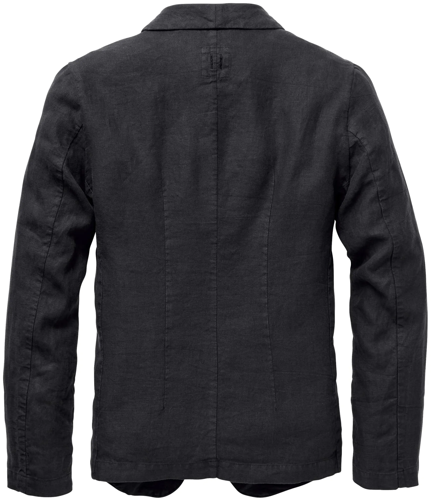 Men's linen jacket, Black-blue | Manufactum